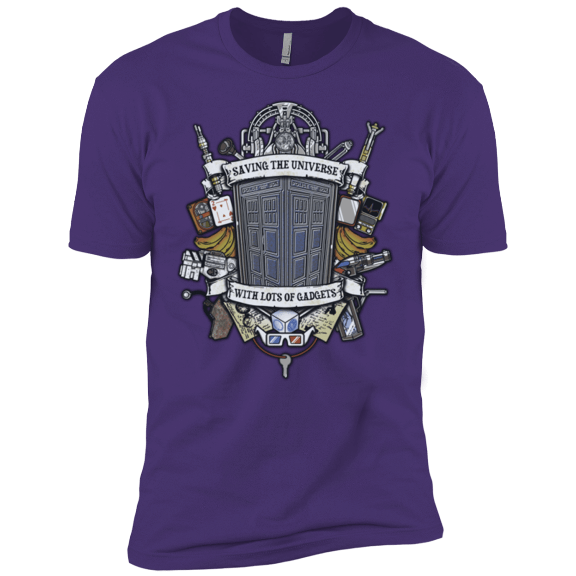 T-Shirts Purple / X-Small Timelord Crest Men's Premium T-Shirt