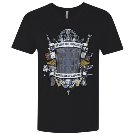 T-Shirts Black / X-Small Timelord Crest Men's Premium V-Neck