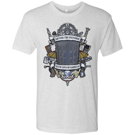T-Shirts Heather White / Small Timelord Crest Men's Triblend T-Shirt