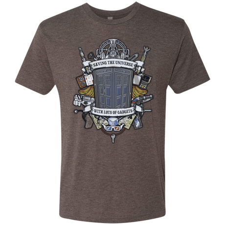 T-Shirts Macchiato / Small Timelord Crest Men's Triblend T-Shirt