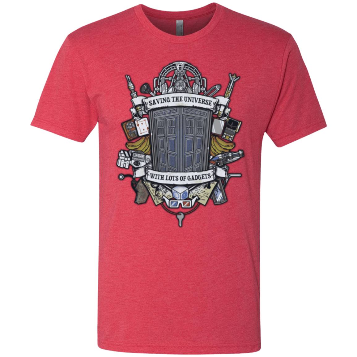 T-Shirts Vintage Red / Small Timelord Crest Men's Triblend T-Shirt