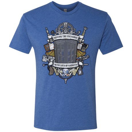 T-Shirts Vintage Royal / Small Timelord Crest Men's Triblend T-Shirt