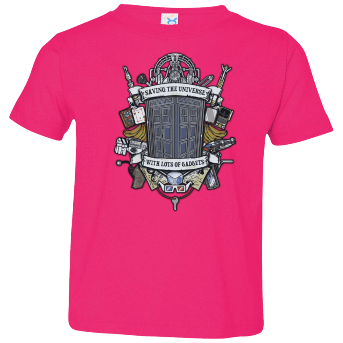 T-Shirts Hot Pink / 2T Timelord Crest Toddler Premium T-Shirt