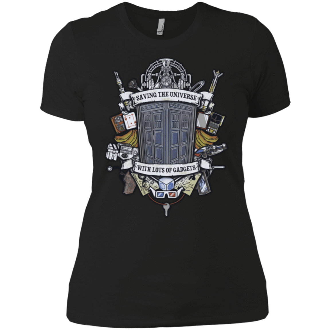T-Shirts Black / X-Small Timelord Crest Women's Premium T-Shirt