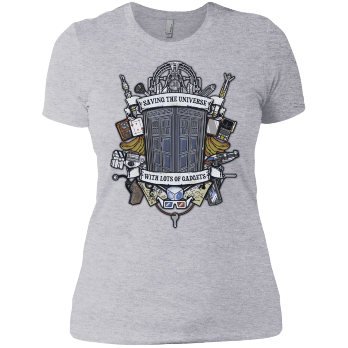 T-Shirts Heather Grey / X-Small Timelord Crest Women's Premium T-Shirt