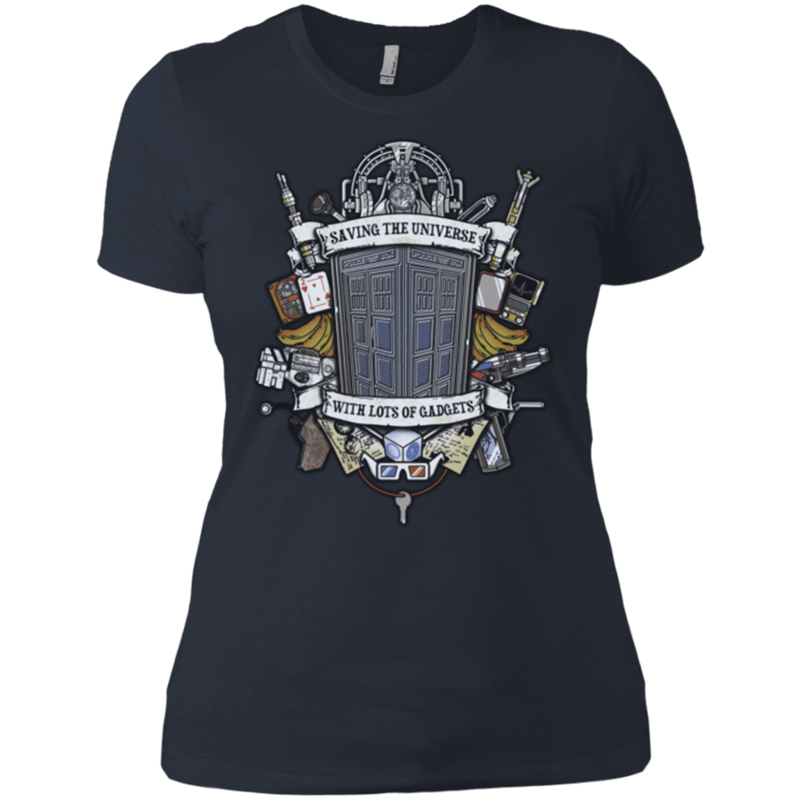 T-Shirts Indigo / X-Small Timelord Crest Women's Premium T-Shirt