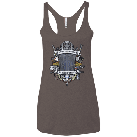 T-Shirts Macchiato / X-Small Timelord Crest Women's Triblend Racerback Tank
