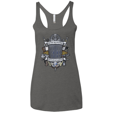 T-Shirts Premium Heather / X-Small Timelord Crest Women's Triblend Racerback Tank