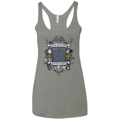 T-Shirts Venetian Grey / X-Small Timelord Crest Women's Triblend Racerback Tank