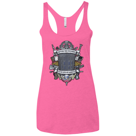 T-Shirts Vintage Pink / X-Small Timelord Crest Women's Triblend Racerback Tank