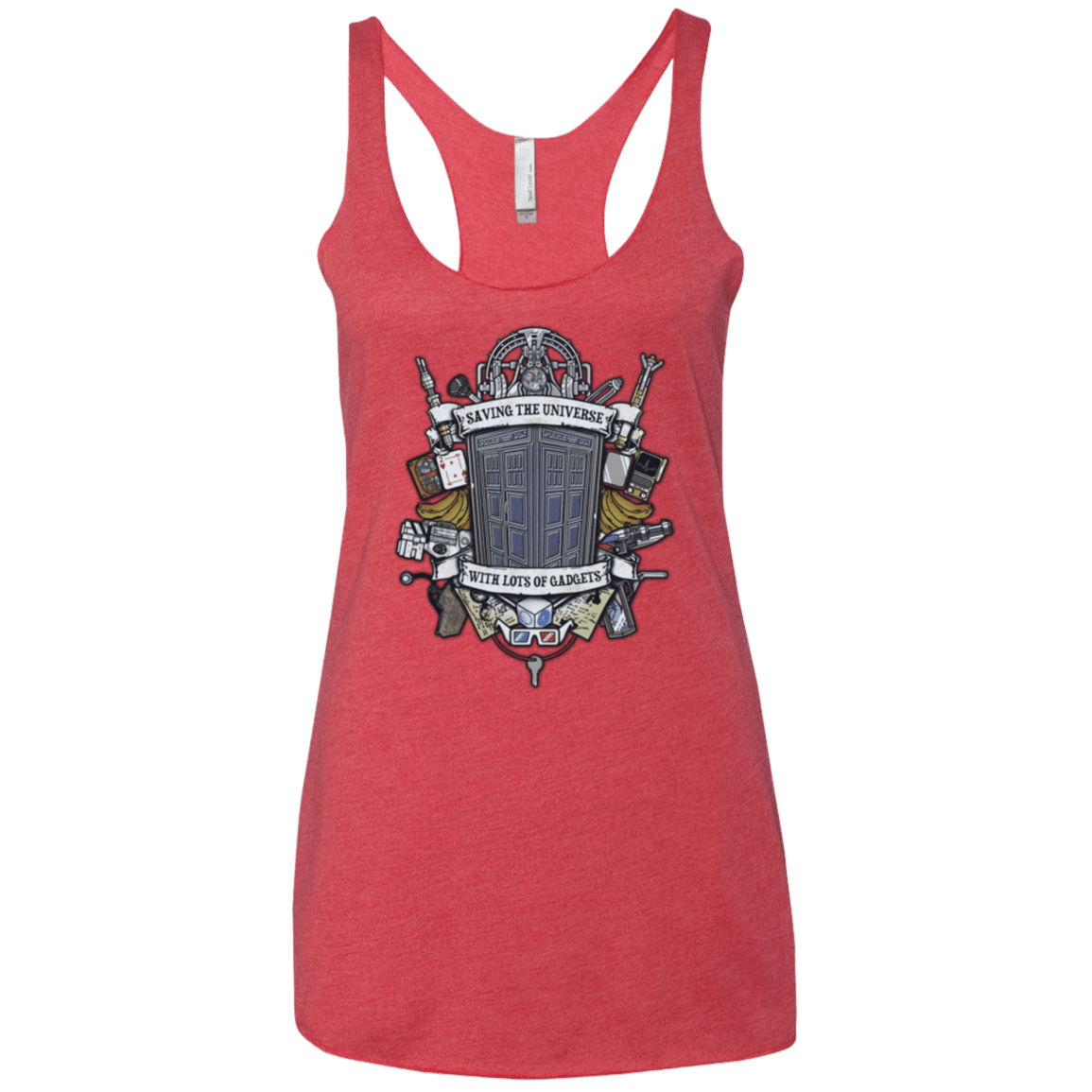 T-Shirts Vintage Red / X-Small Timelord Crest Women's Triblend Racerback Tank