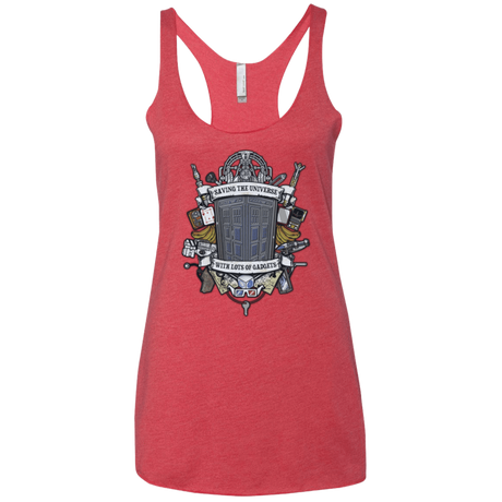 T-Shirts Vintage Red / X-Small Timelord Crest Women's Triblend Racerback Tank