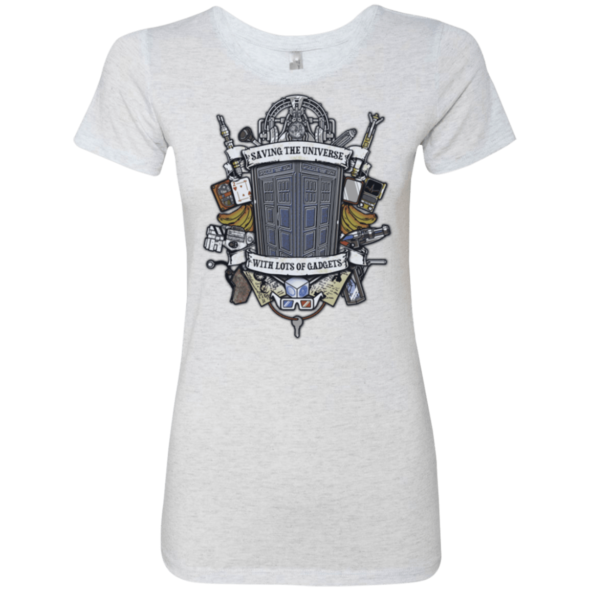 T-Shirts Heather White / Small Timelord Crest Women's Triblend T-Shirt