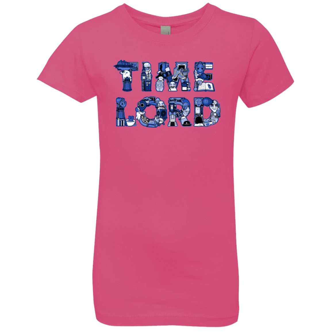 T-Shirts Hot Pink / YXS Timelord Girls Premium T-Shirt