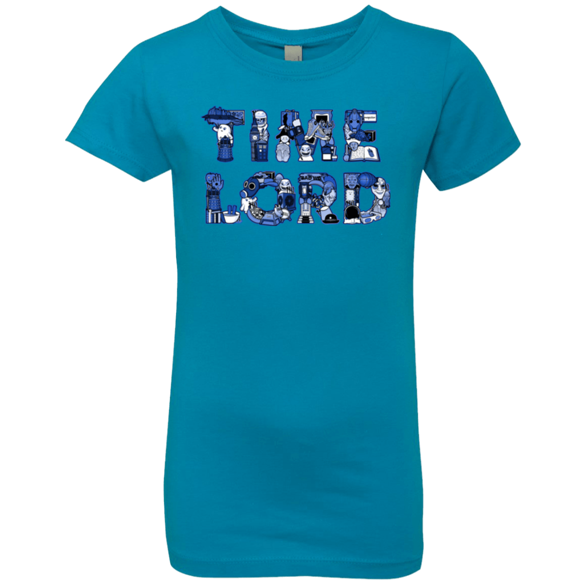 T-Shirts Turquoise / YXS Timelord Girls Premium T-Shirt