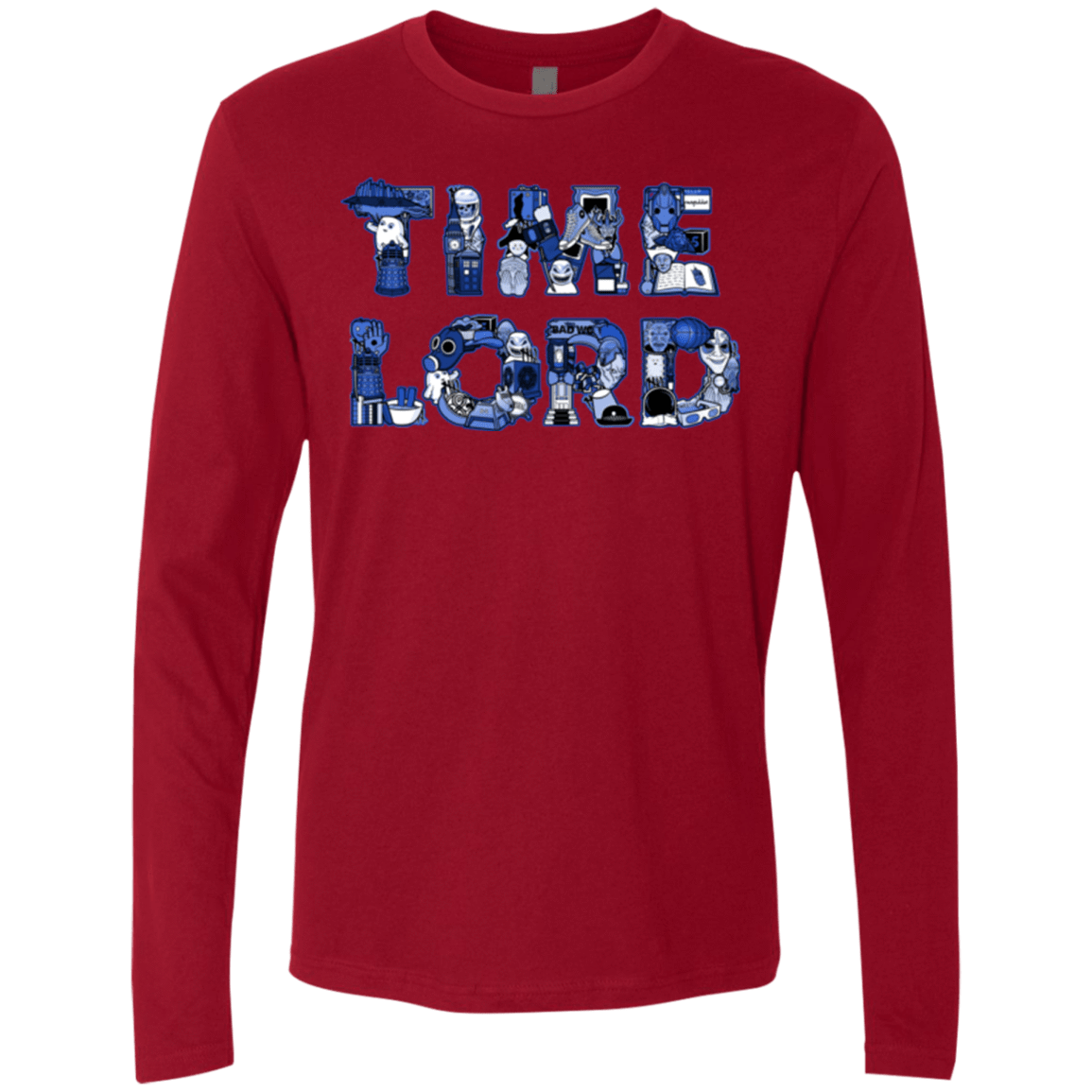 T-Shirts Cardinal / Small Timelord Men's Premium Long Sleeve