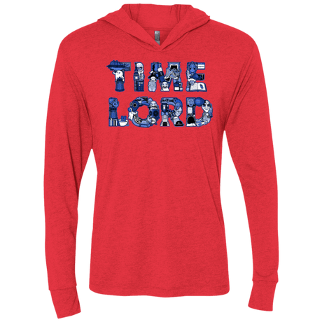 T-Shirts Vintage Red / X-Small Timelord Triblend Long Sleeve Hoodie Tee