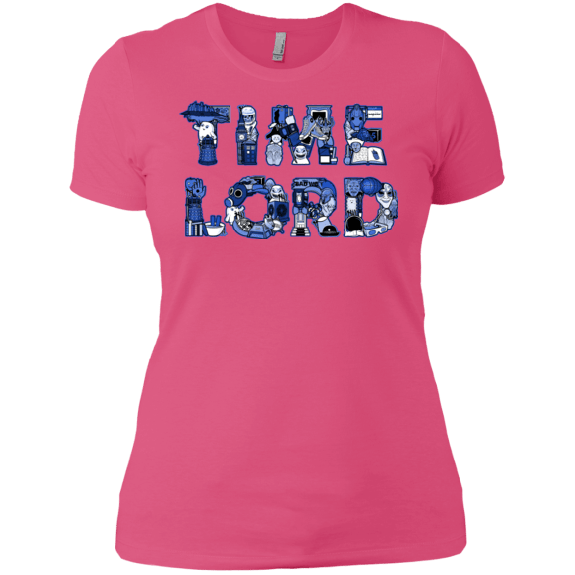 T-Shirts Hot Pink / X-Small Timelord Women's Premium T-Shirt