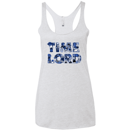T-Shirts Heather White / X-Small Timelord Women's Triblend Racerback Tank