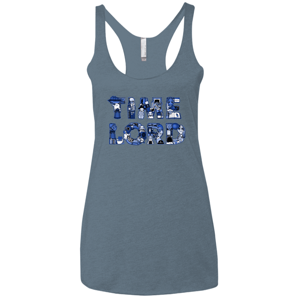 T-Shirts Indigo / X-Small Timelord Women's Triblend Racerback Tank