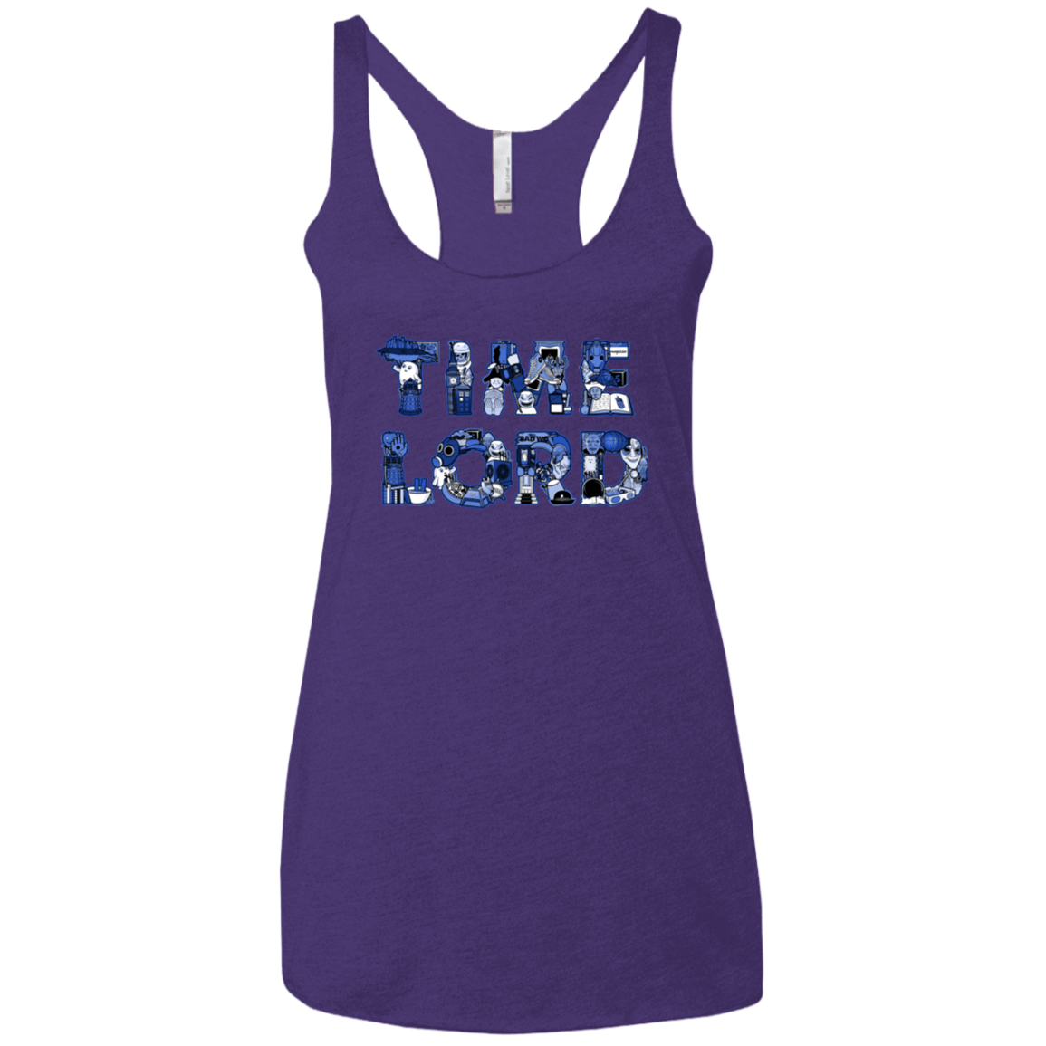 T-Shirts Purple / X-Small Timelord Women's Triblend Racerback Tank
