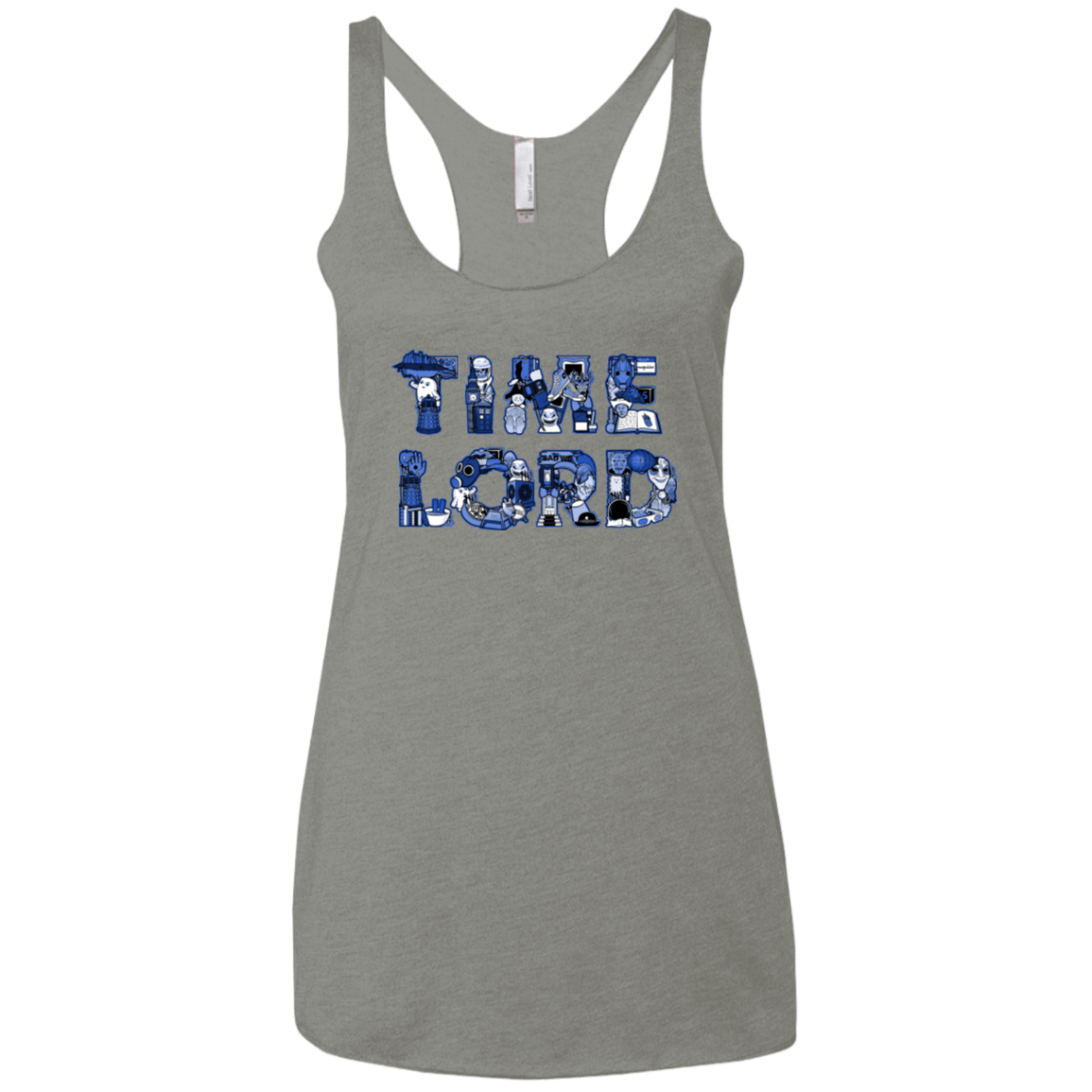 T-Shirts Venetian Grey / X-Small Timelord Women's Triblend Racerback Tank