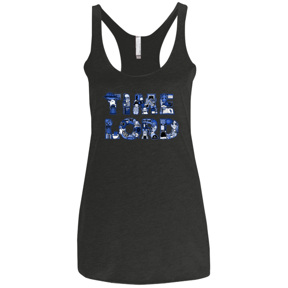 T-Shirts Vintage Black / X-Small Timelord Women's Triblend Racerback Tank
