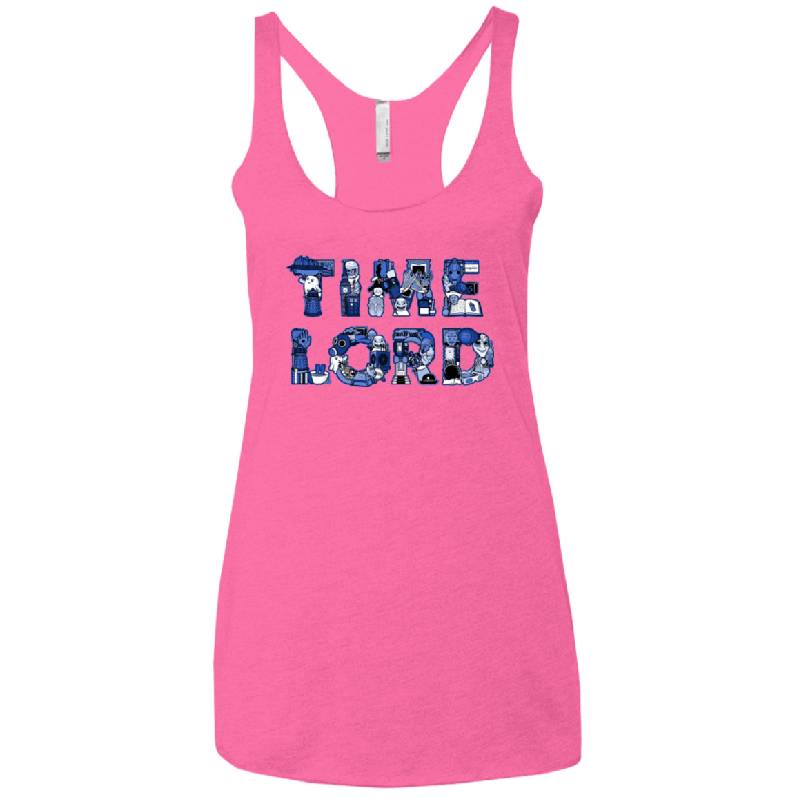 T-Shirts Vintage Pink / X-Small Timelord Women's Triblend Racerback Tank