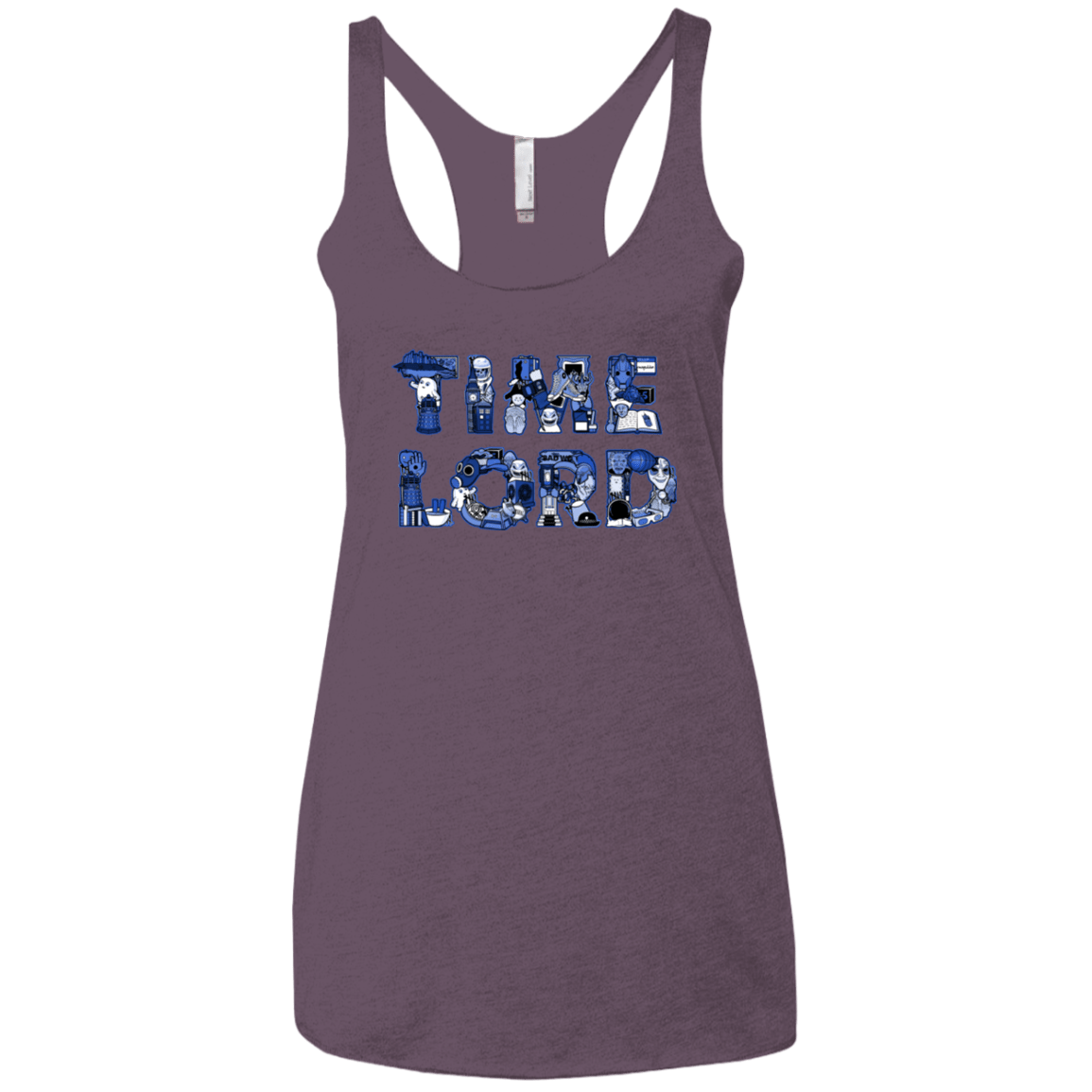 T-Shirts Vintage Purple / X-Small Timelord Women's Triblend Racerback Tank