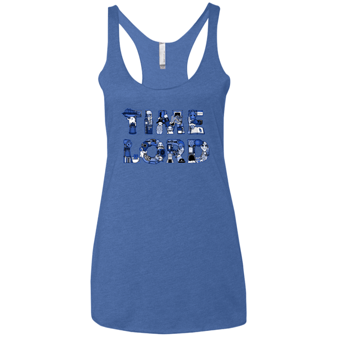 T-Shirts Vintage Royal / X-Small Timelord Women's Triblend Racerback Tank