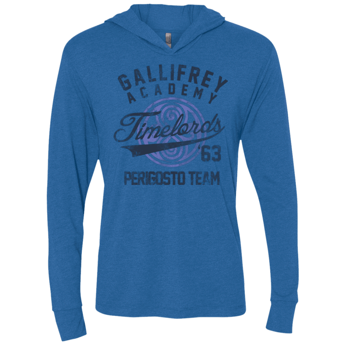 T-Shirts Vintage Royal / X-Small Timelords Academy Triblend Long Sleeve Hoodie Tee