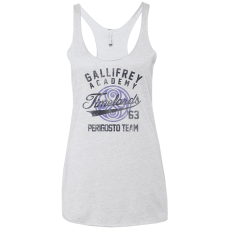 T-Shirts Heather White / X-Small Timelords Academy Women's Triblend Racerback Tank