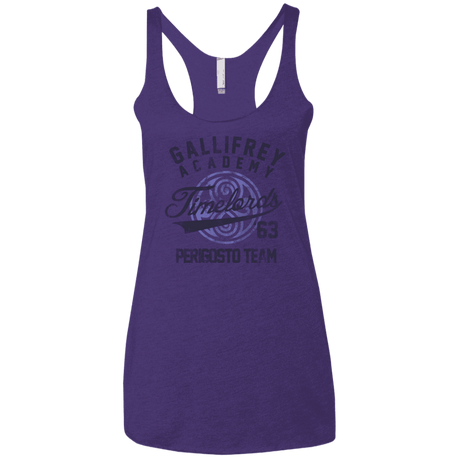 T-Shirts Purple / X-Small Timelords Academy Women's Triblend Racerback Tank