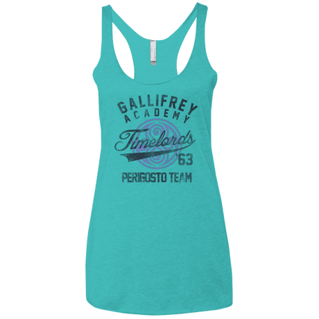 T-Shirts Tahiti Blue / X-Small Timelords Academy Women's Triblend Racerback Tank