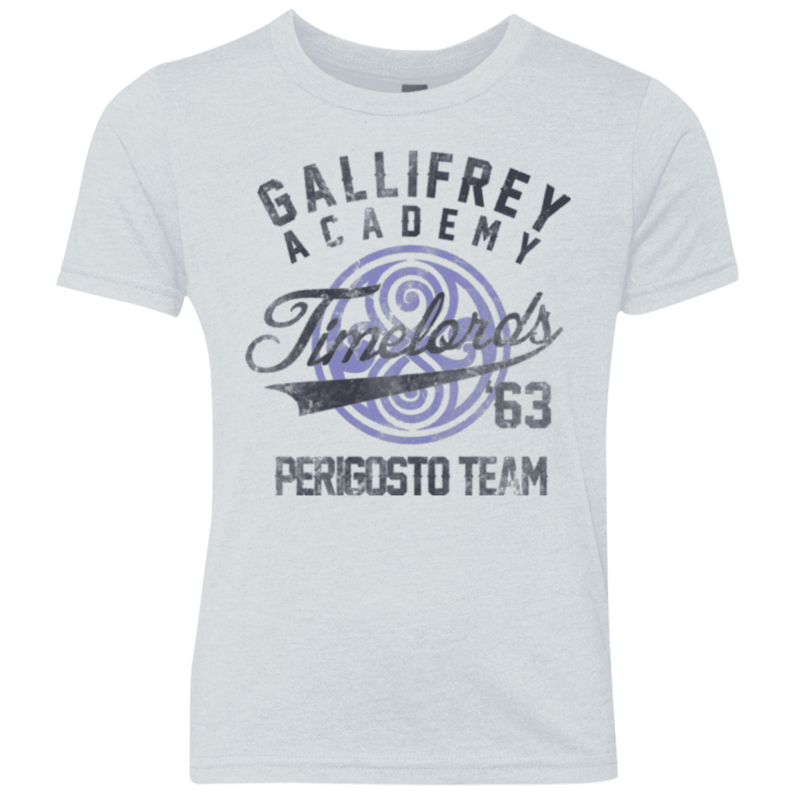 T-Shirts Heather White / YXS Timelords Academy Youth Triblend T-Shirt