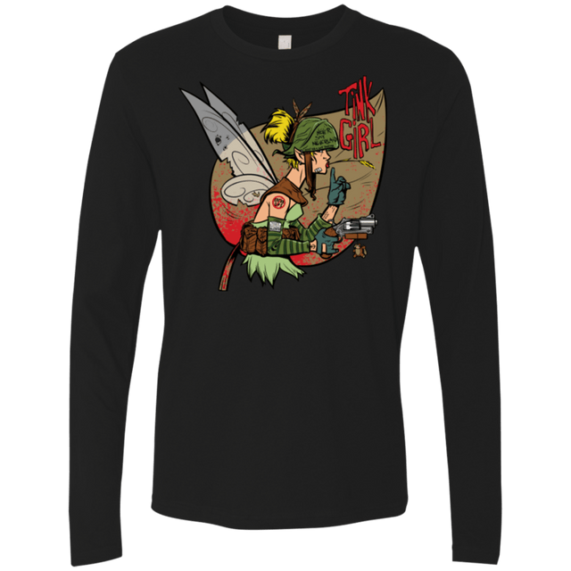 T-Shirts Black / Small Tink Girl Men's Premium Long Sleeve