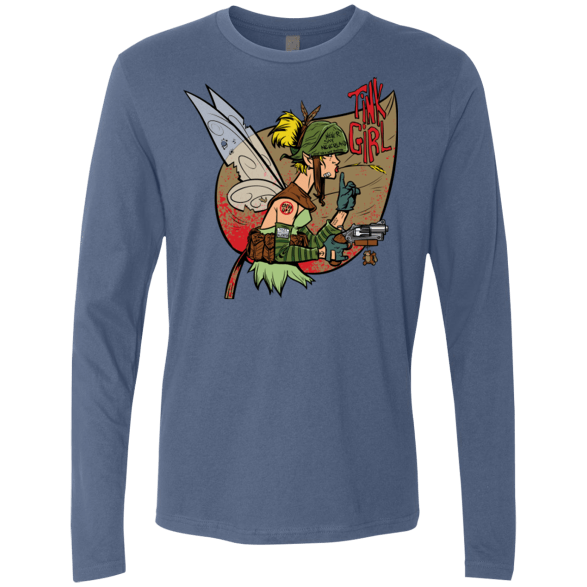 T-Shirts Indigo / Small Tink Girl Men's Premium Long Sleeve