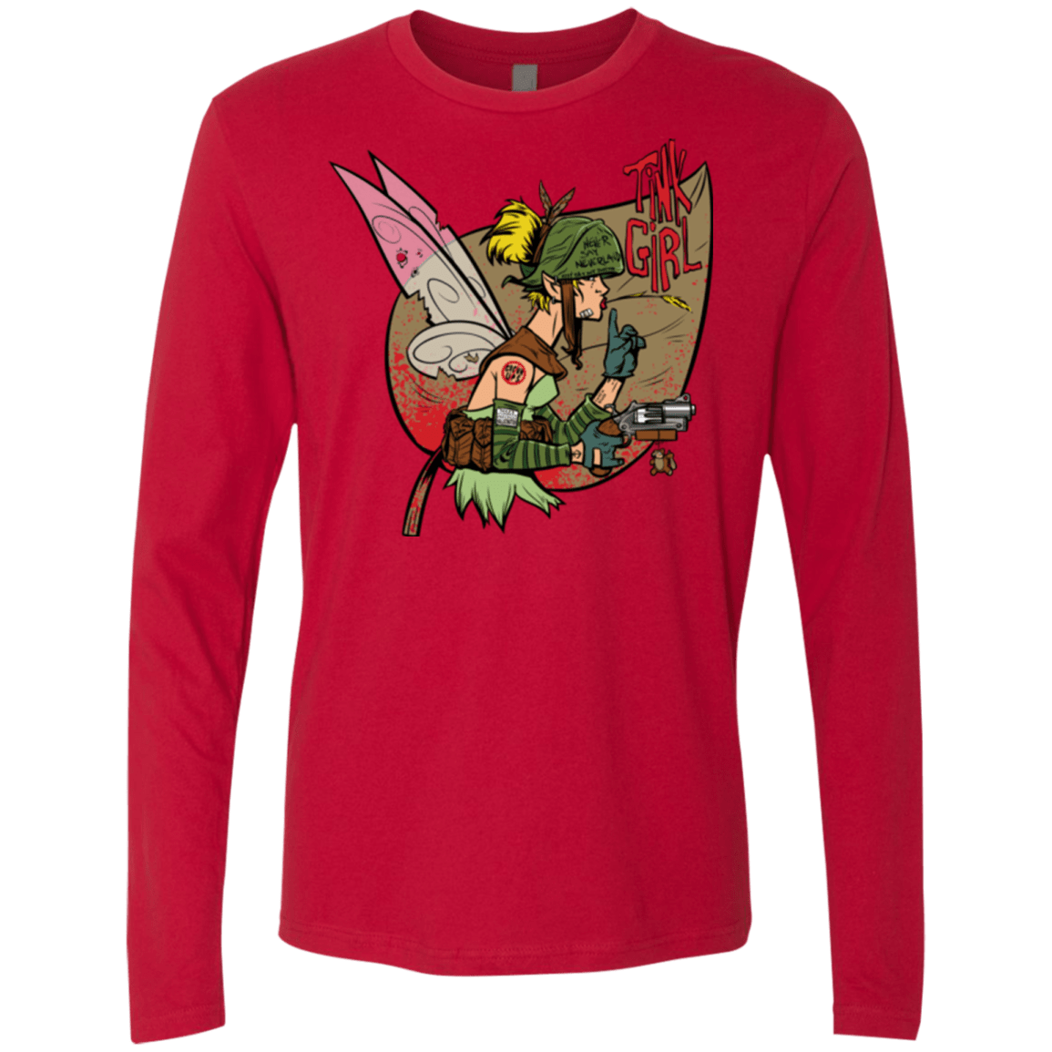 T-Shirts Red / Small Tink Girl Men's Premium Long Sleeve