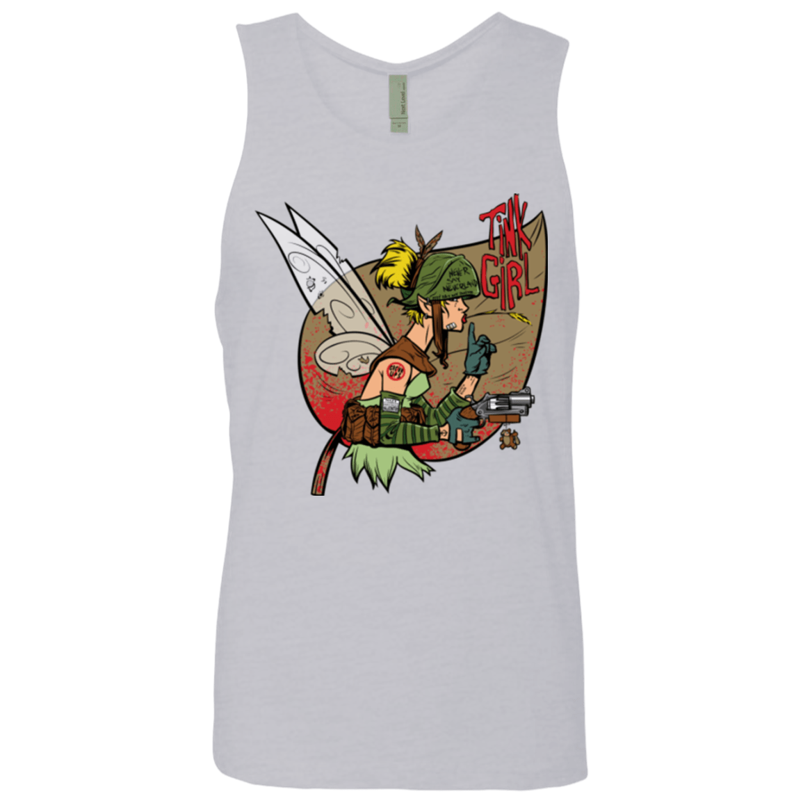 T-Shirts Heather Grey / Small Tink Girl Men's Premium Tank Top