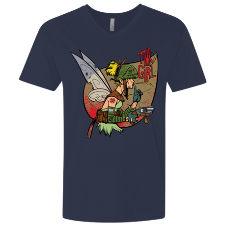 T-Shirts Midnight Navy / X-Small Tink Girl Men's Premium V-Neck