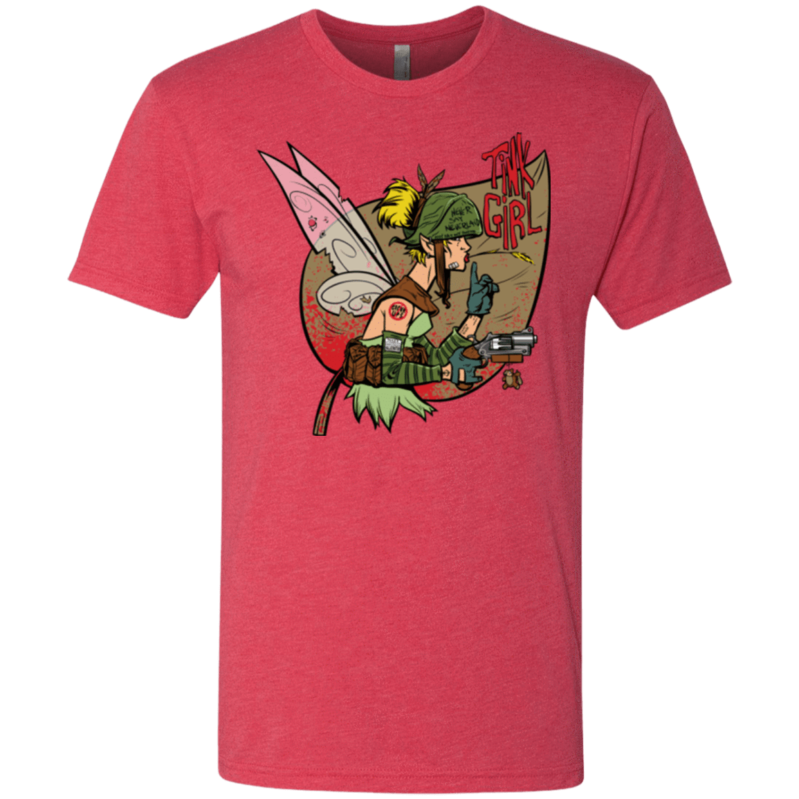 T-Shirts Vintage Red / Small Tink Girl Men's Triblend T-Shirt