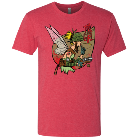 T-Shirts Vintage Red / Small Tink Girl Men's Triblend T-Shirt