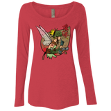 T-Shirts Vintage Red / Small Tink Girl Women's Triblend Long Sleeve Shirt