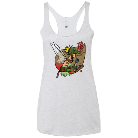 T-Shirts Heather White / X-Small Tink Girl Women's Triblend Racerback Tank