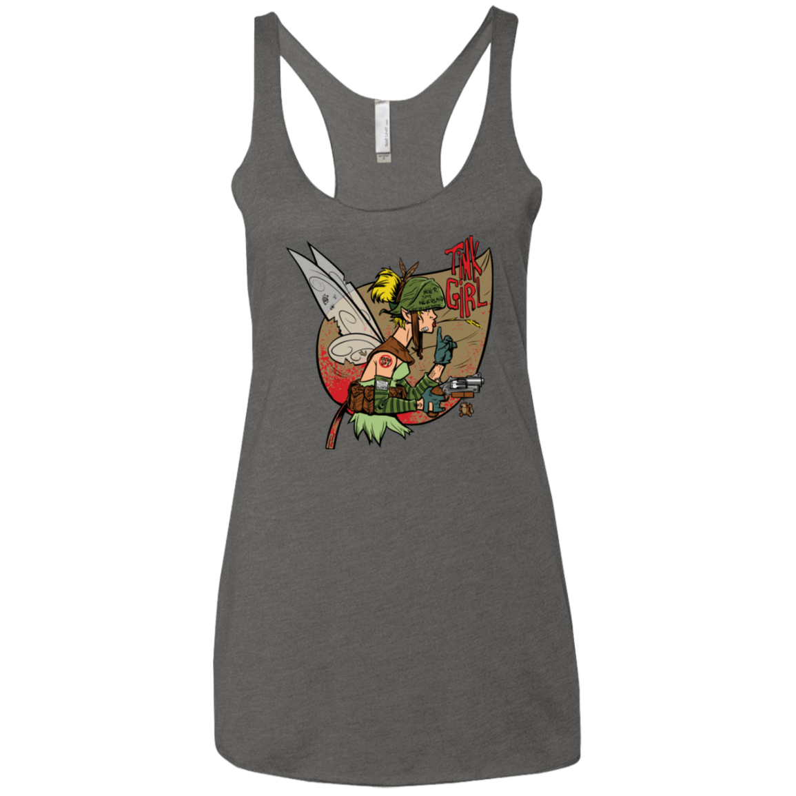 T-Shirts Premium Heather / X-Small Tink Girl Women's Triblend Racerback Tank