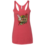 T-Shirts Vintage Red / X-Small Tink Girl Women's Triblend Racerback Tank
