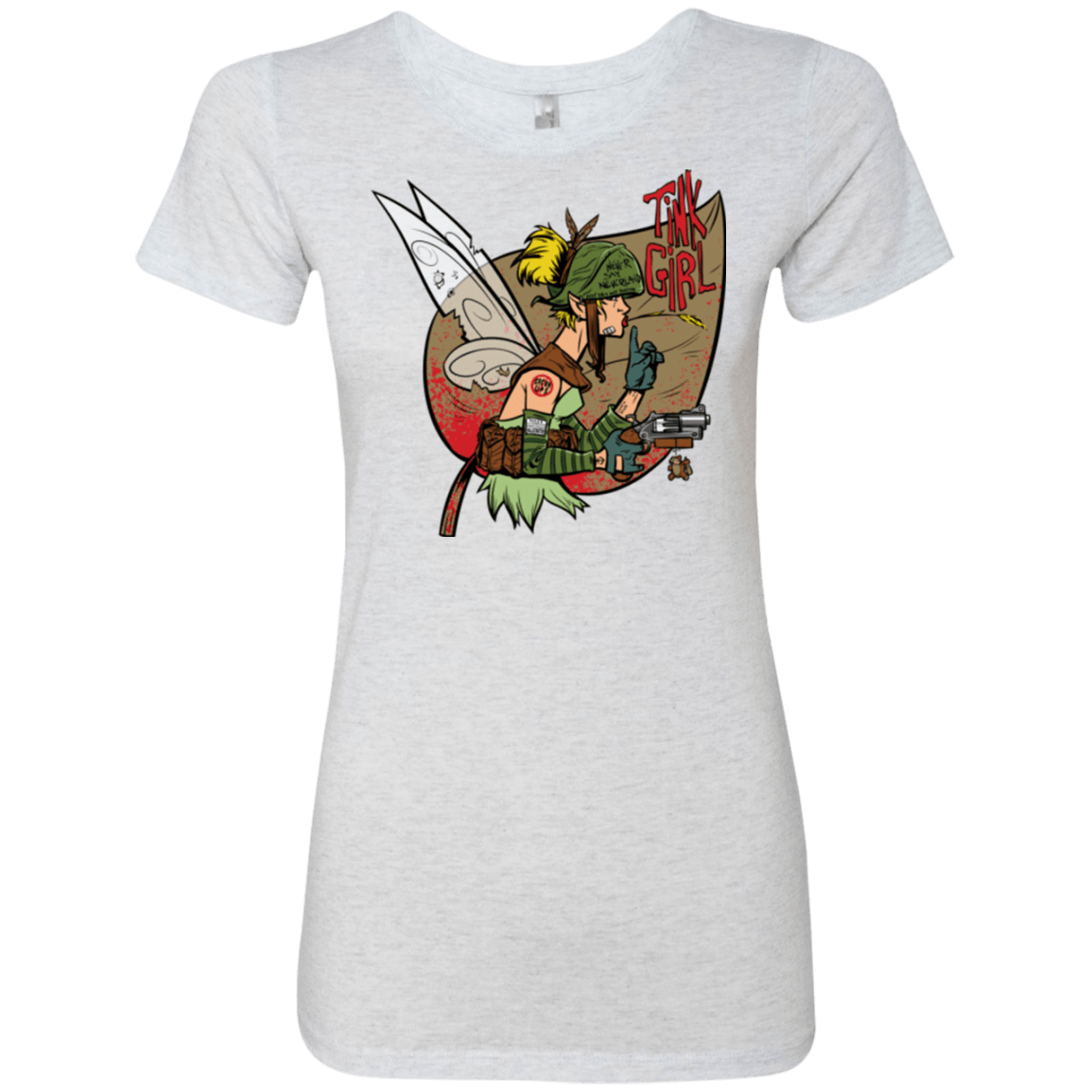 T-Shirts Heather White / Small Tink Girl Women's Triblend T-Shirt