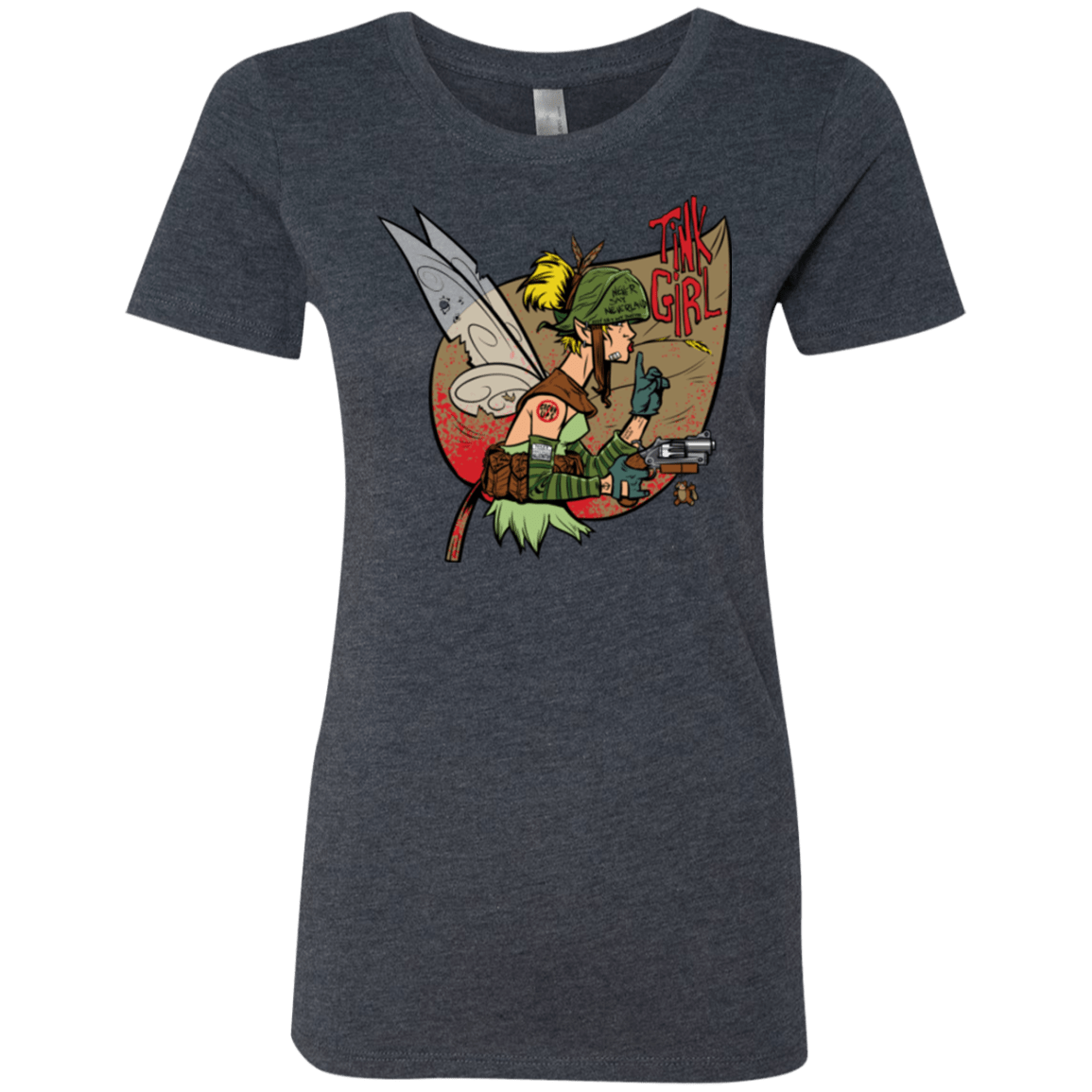 T-Shirts Vintage Navy / Small Tink Girl Women's Triblend T-Shirt