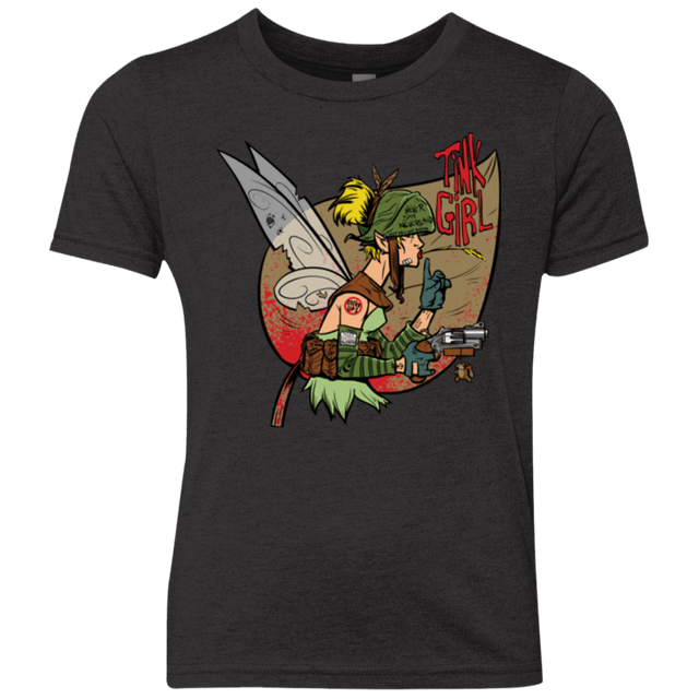 T-Shirts Vintage Black / YXS Tink Girl Youth Triblend T-Shirt