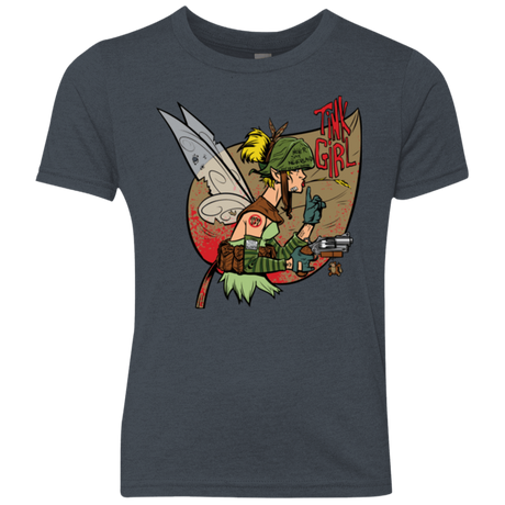 T-Shirts Vintage Navy / YXS Tink Girl Youth Triblend T-Shirt